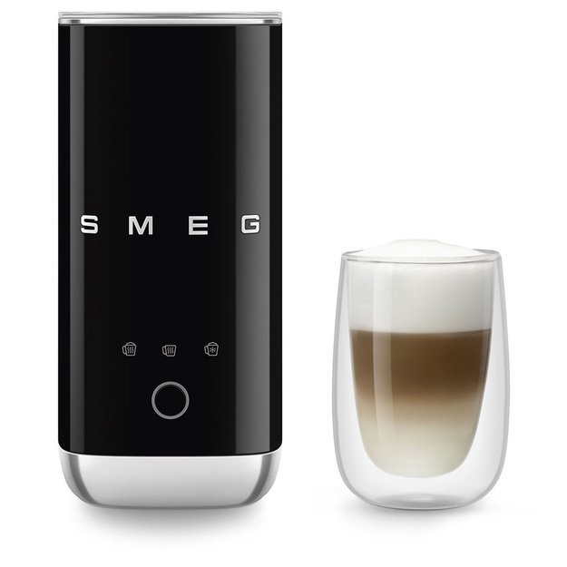 Smeg Milk Frother MFF02BLEU, 3 Functions, Non-stick, 500W, Black