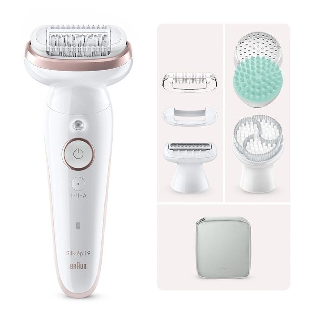 Braun Silk-&eacute;pil 9 SkinSpa 40 tweezers Rose gold, White