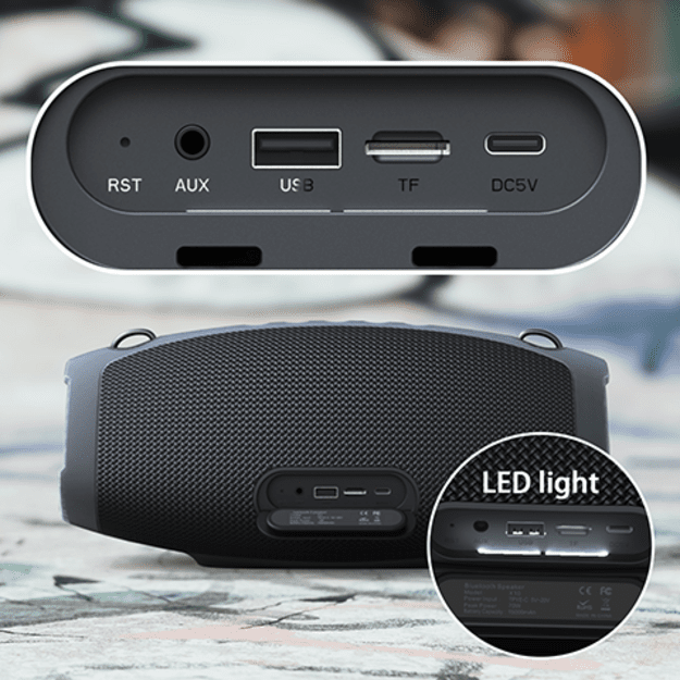 BLUETOOTH WIRELESS SPEAKER W-KING X10 70W BLACK