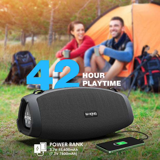 BLUETOOTH WIRELESS SPEAKER W-KING X10 70W BLACK
