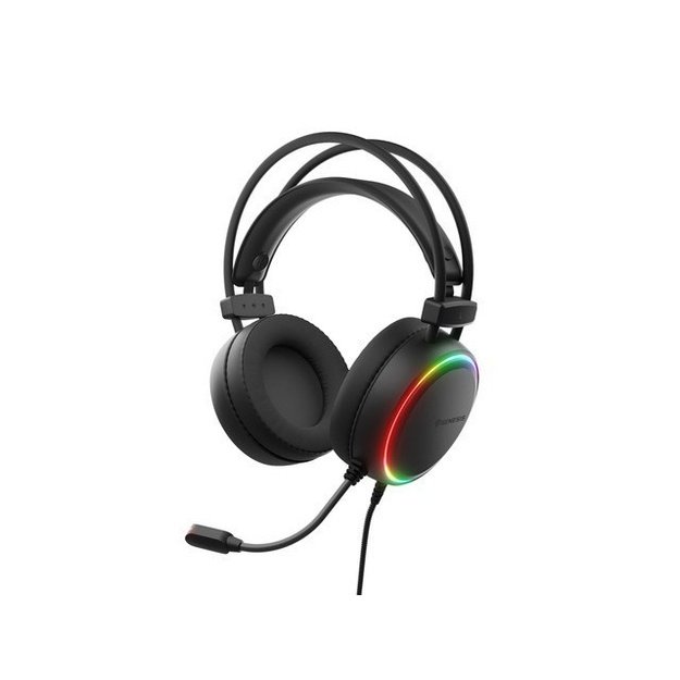 GENESIS NEON 613 G2 RGB OVER-EAR HEADPHONES WITH MICROPHONE BACKLIGHT BLACK