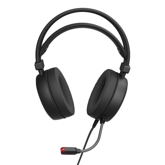 GENESIS NEON 613 G2 RGB OVER-EAR HEADPHONES WITH MICROPHONE BACKLIGHT BLACK