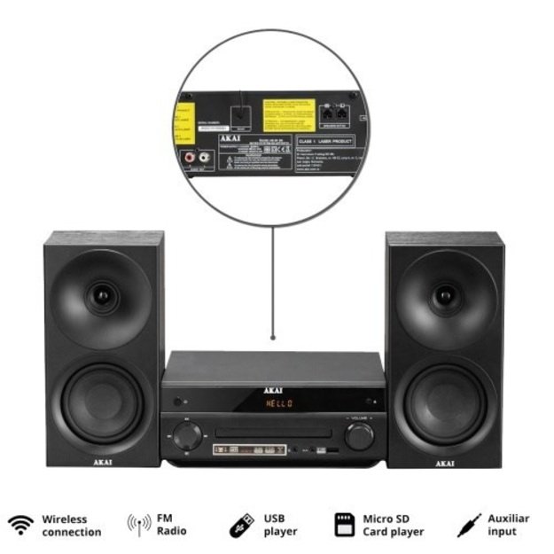 AKAI muzikos centras AM-301B