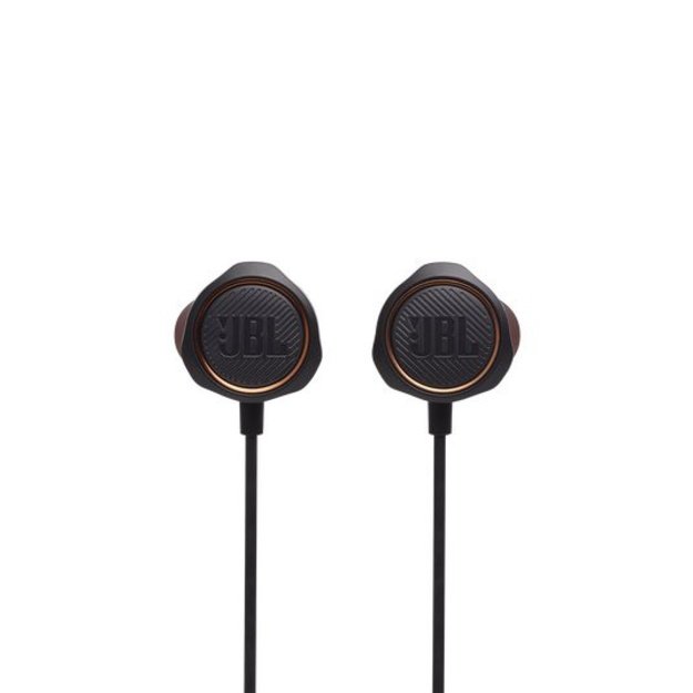 JBL Quantum 50 Wired In-Ear Gaming Headset With Volume Slider And Mic Mute, Black