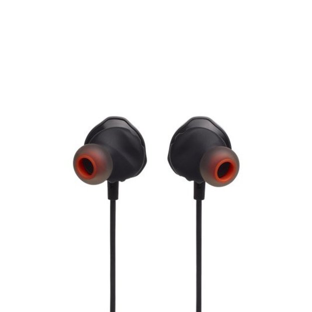 JBL Quantum 50 Wired In-Ear Gaming Headset With Volume Slider And Mic Mute, Black