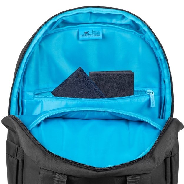 RIVACASE 7561 Laptop Backpack 15.6 -16  Alpendorf ECO, black, waterproof material, eco rPet, pockets for smartphone, documents,