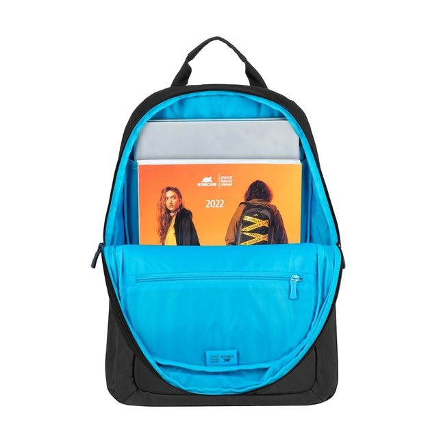 RIVACASE 7561 Laptop Backpack 15.6 -16  Alpendorf ECO, black, waterproof material, eco rPet, pockets for smartphone, documents,