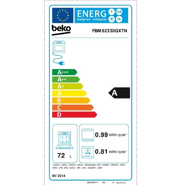 BEKO FBM62330GXTN cooker