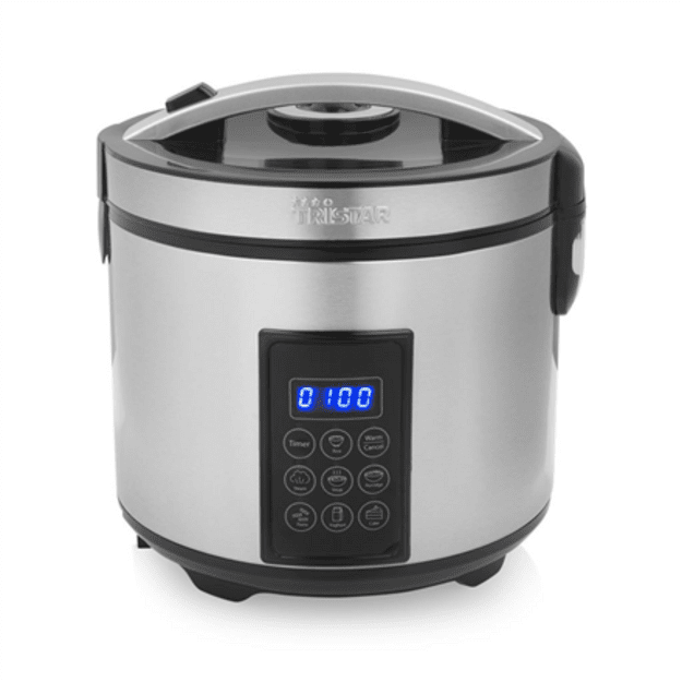 Tristar | Digital Rice and Steam Cooker | RK-6138 | 900 W | 2.2 L | Number of programs 7 | Grey