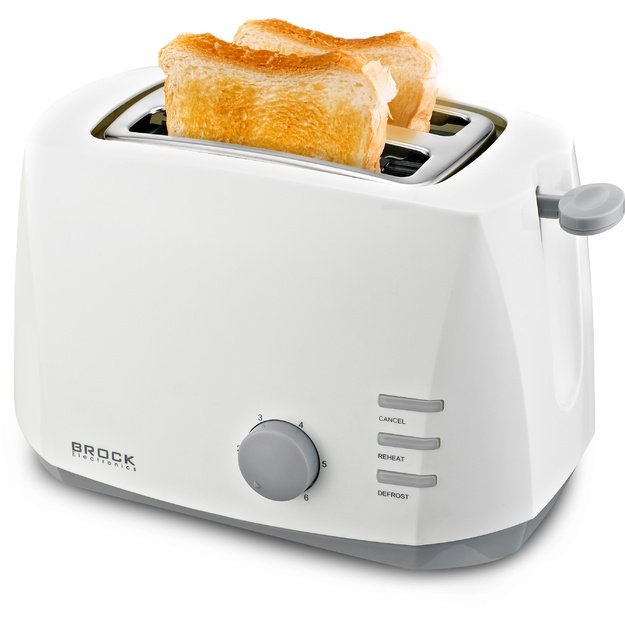 Brock BT 1002 WH Toaster 800W, White