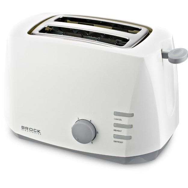 Brock BT 1002 WH Toaster 800W, White