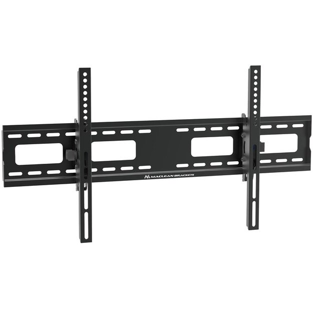 Maclean MC-422 TV Wall Mount Heavy Duty 43 -100  max VESA 800x400 120kg Tilting +/-15&deg; Bracket Holder Hanger with Spirit Level