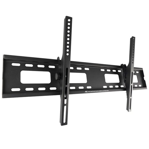 Maclean MC-422 TV Wall Mount Heavy Duty 43 -100  max VESA 800x400 120kg Tilting +/-15&deg; Bracket Holder Hanger with Spirit Level