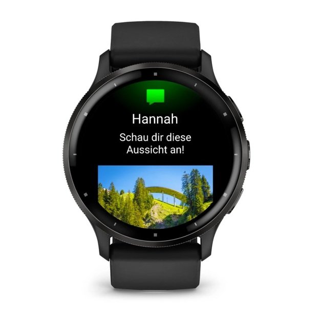 Garmin Venu 3 3.56 cm (1.4 ) AMOLED 45 mm Digital 454 x 454 pixels Touchscreen Black Wi-Fi GPS (satellite)