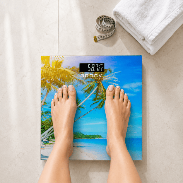 Brock BS 001 Bathroom Scale, 2xAAA Battery (included)