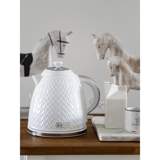 NELA kettle, 1.7 l capacity, 2000 W power, white