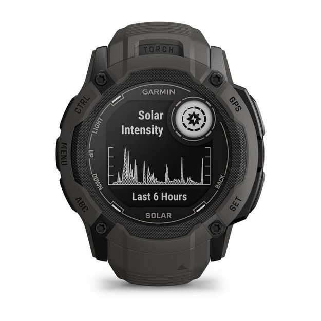 Garmin Instinct 2X Solar 2.79 cm (1.1 ) MIP 50 mm Digital 176 x 176 pixels Touchscreen Graphite GPS (satellite)