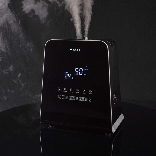 Nedis HUMI150BKW humidifier Steam 5.5 L Black 30 W