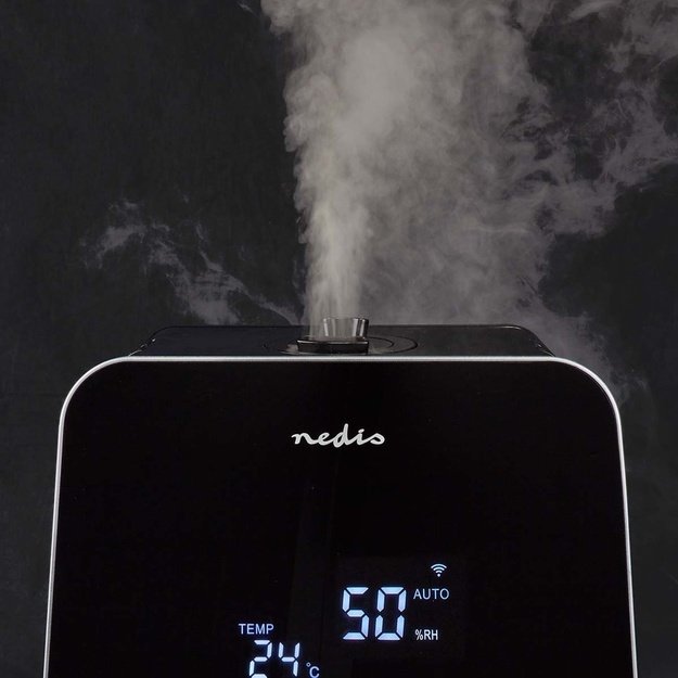 Nedis HUMI150BKW humidifier Steam 5.5 L Black 30 W