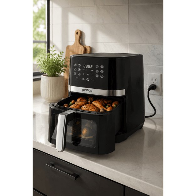 Brock DAF 6501 G Air Fryer 6,5L 1800W, Grey
