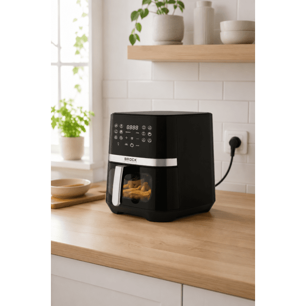 Brock DAF 6501 G Air Fryer 6,5L 1800W, Grey