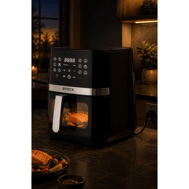Brock DAF 6501 G Air Fryer 6,5L 1800W, Grey