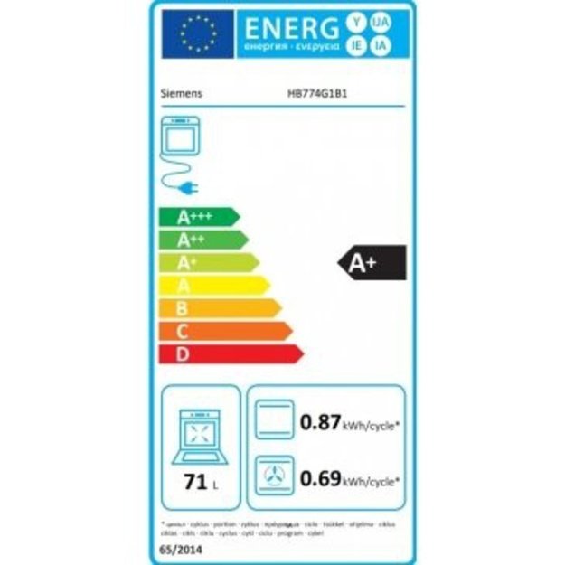 Orkaitė su pirolize Siemens HB774G1B1