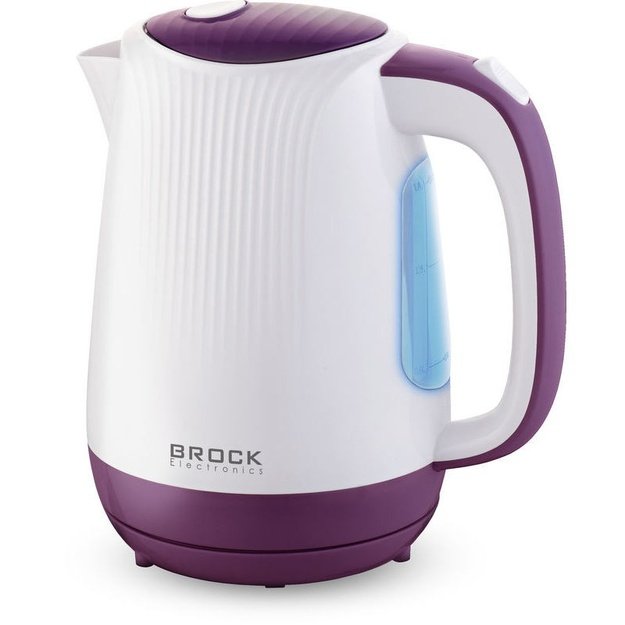 Brock WK 08 PR Electricl Kettle 1,7L 2000W, White/Purple