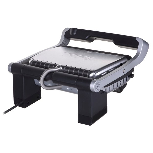 Electric grill Tefal OptiGrill GC712D34 ( Contact grill , 2000 W , Inox )