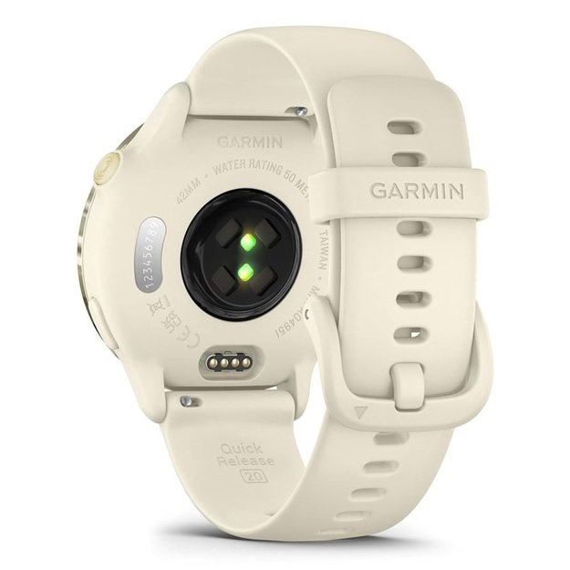 Garmin v&iacute;voactive 6 3.05 cm (1.2 ) AMOLED 42 mm Digital 390 x 390 pixels Touchscreen White Wi-Fi GPS (satellite)