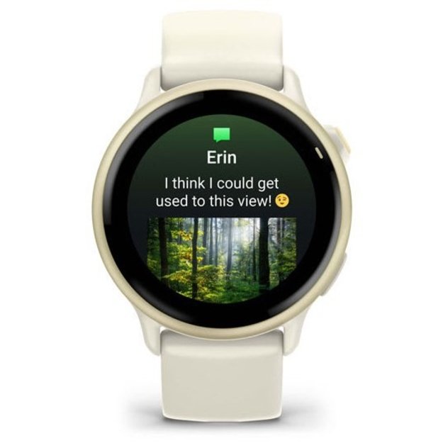 Garmin v&iacute;voactive 6 3.05 cm (1.2 ) AMOLED 42 mm Digital 390 x 390 pixels Touchscreen White Wi-Fi GPS (satellite)