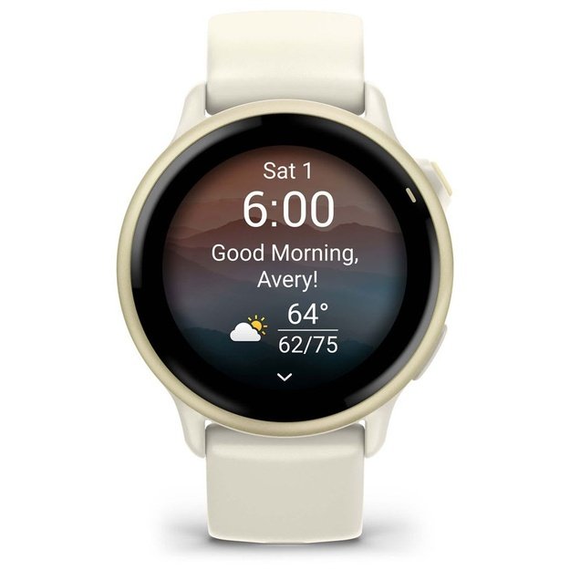Garmin v&iacute;voactive 6 3.05 cm (1.2 ) AMOLED 42 mm Digital 390 x 390 pixels Touchscreen White Wi-Fi GPS (satellite)