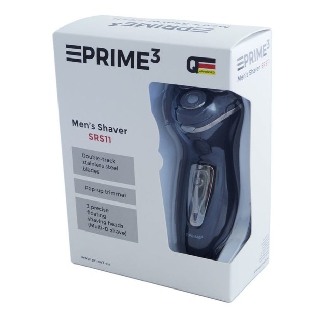 PRIME3 SRS11 men s shaver Rotation shaver Trimmer Black, Silver