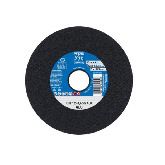 Aliuminio pjovimo diskas PFERD EHT &Oslash;125x1,6mm EHT A46 N SG-ALU