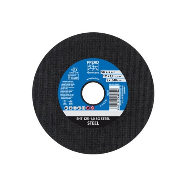 Metalo pjovimo diskas PFERD EHT &Oslash;125x1,0mm A60 S SG