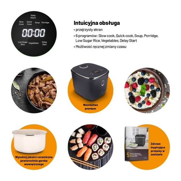 Rice cooker Lauben Low Sugar Rice Cooker 3000AT