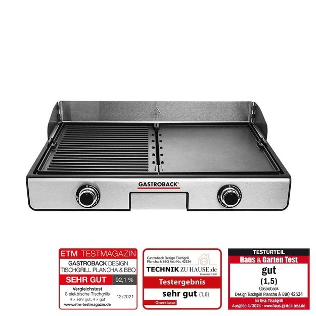Gastroback 42524 Design Table Grill Plancha & BBQ