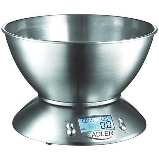 Adler | Kitchen scales | AD 3134 | Maximum weight (capacity) 5 kg | Graduation 1 g | Stainless steel