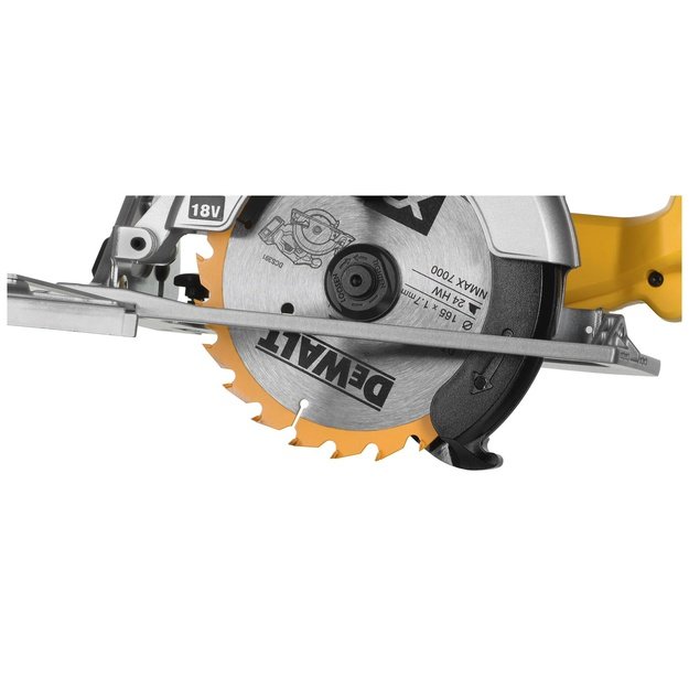 Diskinis pjūklas AKU 18V DEWALT be akum ir pakrovėjo