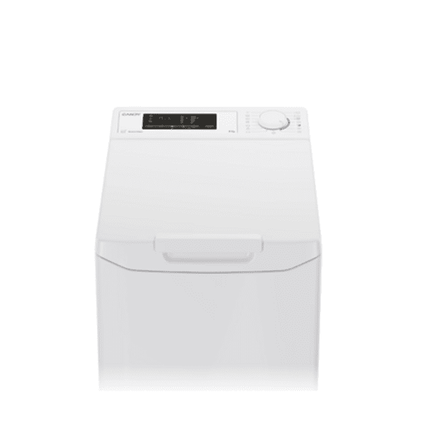 Candy | Washing Machine | TCA283D2-S | Energy efficiency class D | Top loading | Washing capacity 8 kg | 1200 RPM | Depth 60 cm