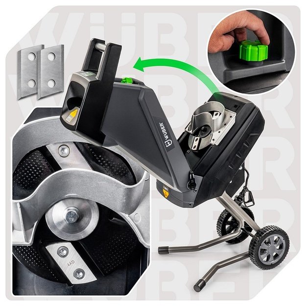 WUBER W94205 electric branch shredder 2500W 45L