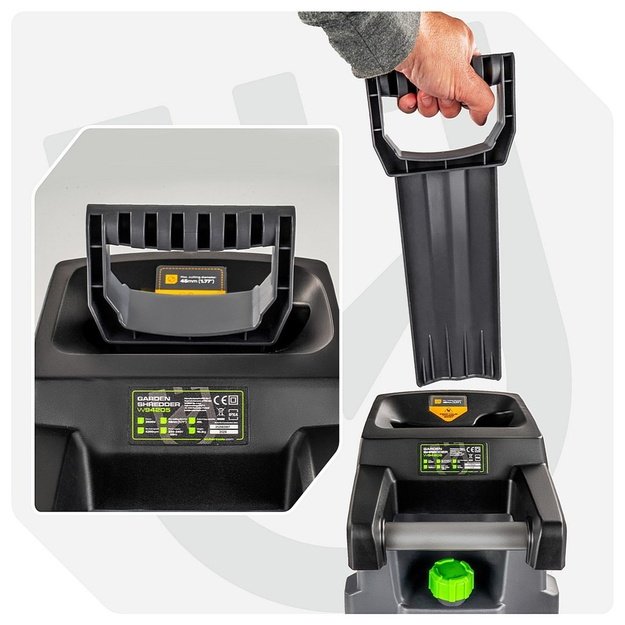 WUBER W94205 electric branch shredder 2500W 45L