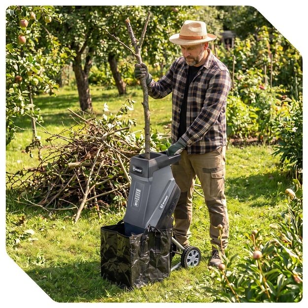 WUBER W94205 electric branch shredder 2500W 45L