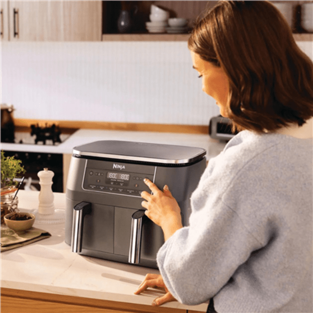 NINJA Double hot air fryer | DZ300EU | Power 2400 W | Capacity 7.6 L | Grey