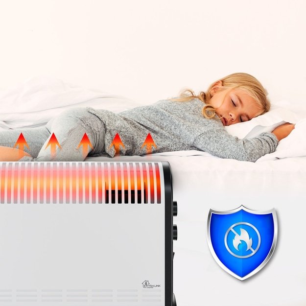 Extralink LCV-06 | Convector heater | 2000W, 3 Modes, Thermostat, Fan