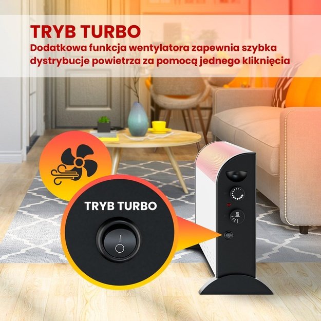 Extralink LCV-06 | Convector heater | 2000W, 3 Modes, Thermostat, Fan