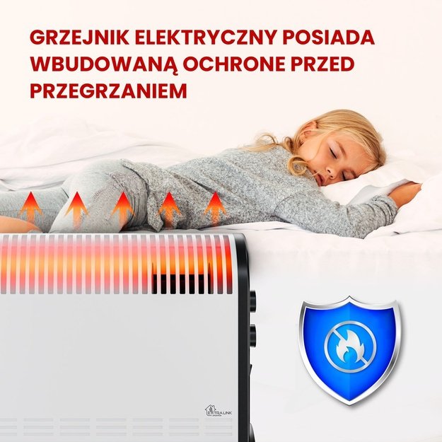 Extralink LCV-06 | Convector heater | 2000W, 3 Modes, Thermostat, Fan
