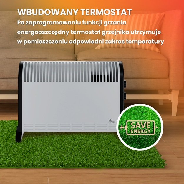 Extralink LCV-06 | Convector heater | 2000W, 3 Modes, Thermostat, Fan