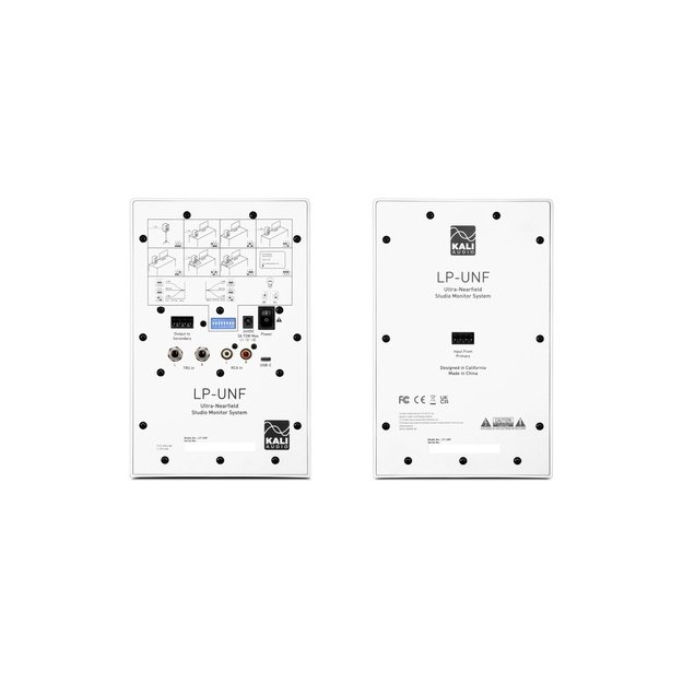 Kali Audio LP-UNF-WH - a pair of Bluetooth monitor speakers (white)