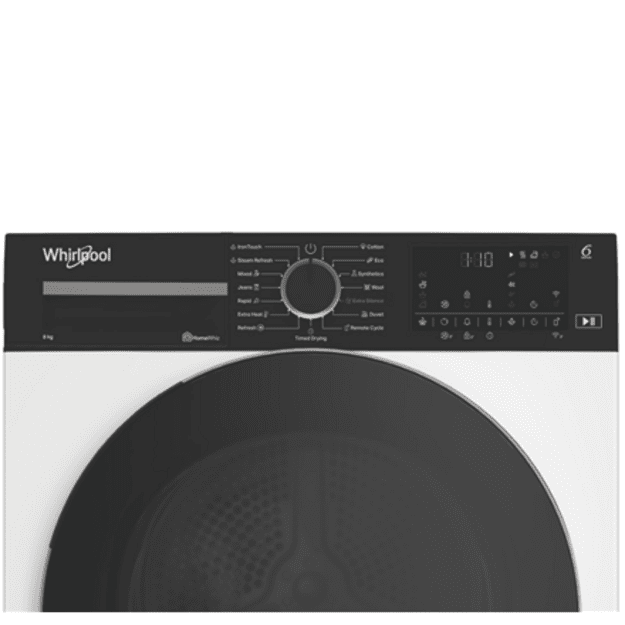 Whirlpool Dryer Machine | WP B8X WBS EE | Energy efficiency class B | Front loading | 8 kg | Digital | Depth 67.4 cm | White | S